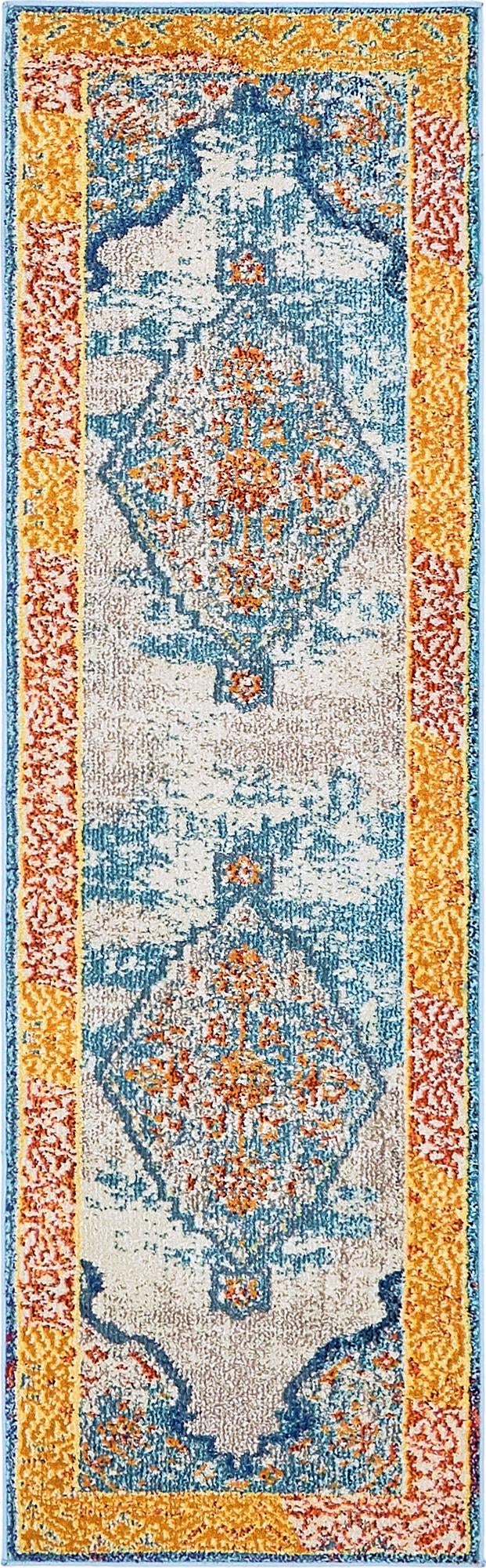 Vita Da Vinci Blue & Beige Area Rug | Original supplier photo 21