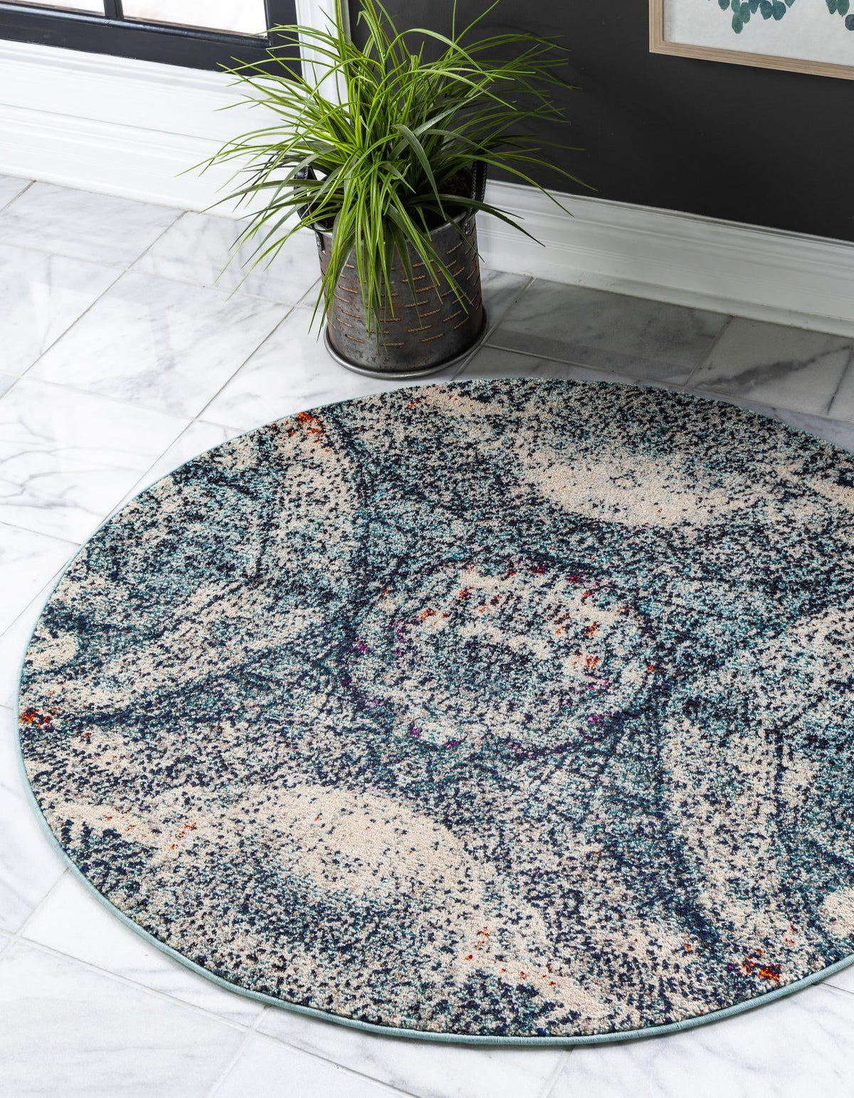 Vita Munch Blue & Cream Area Rug | Original supplier photo 11