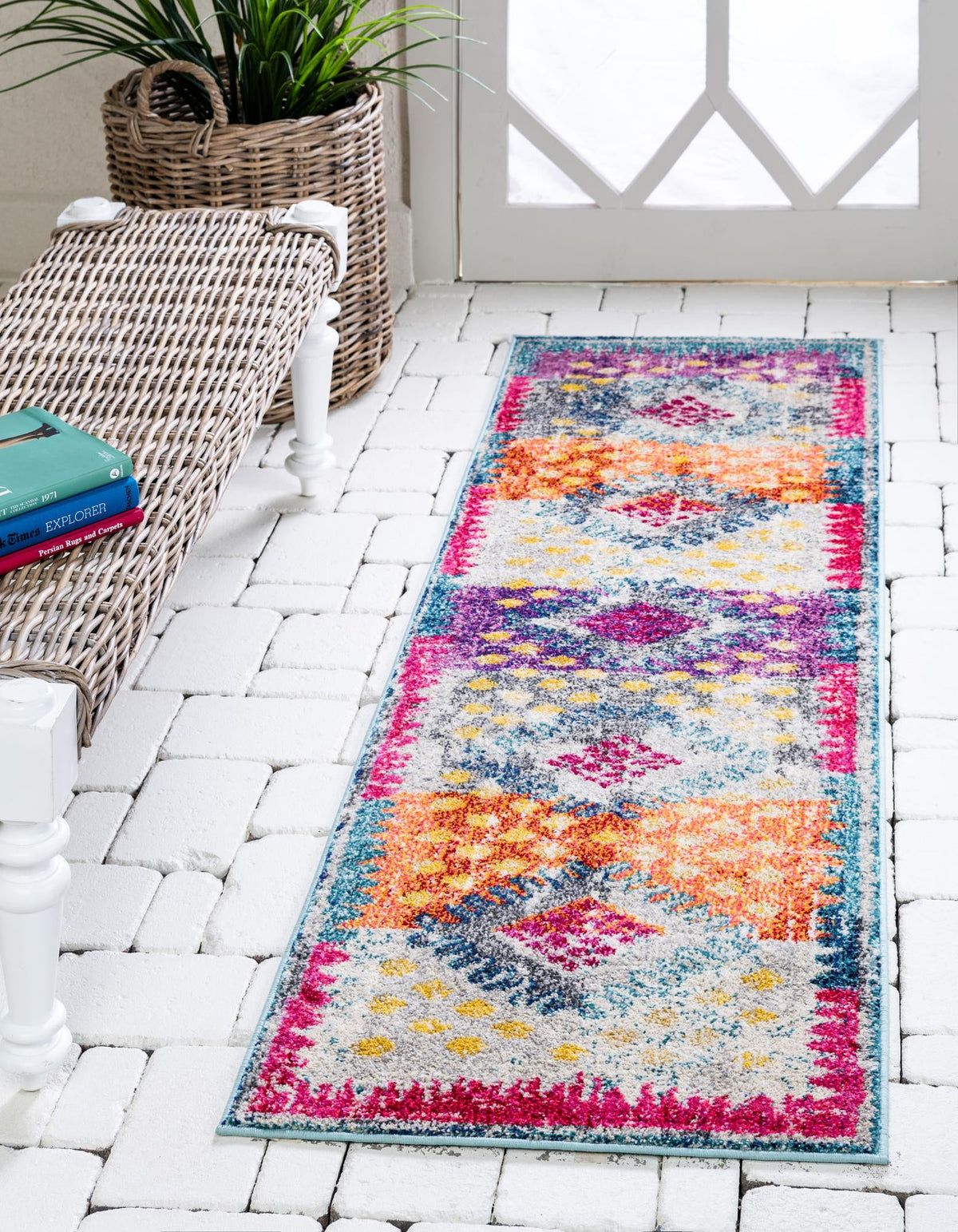 Vita Matisse Multi & Blue Area Rug, room setting
