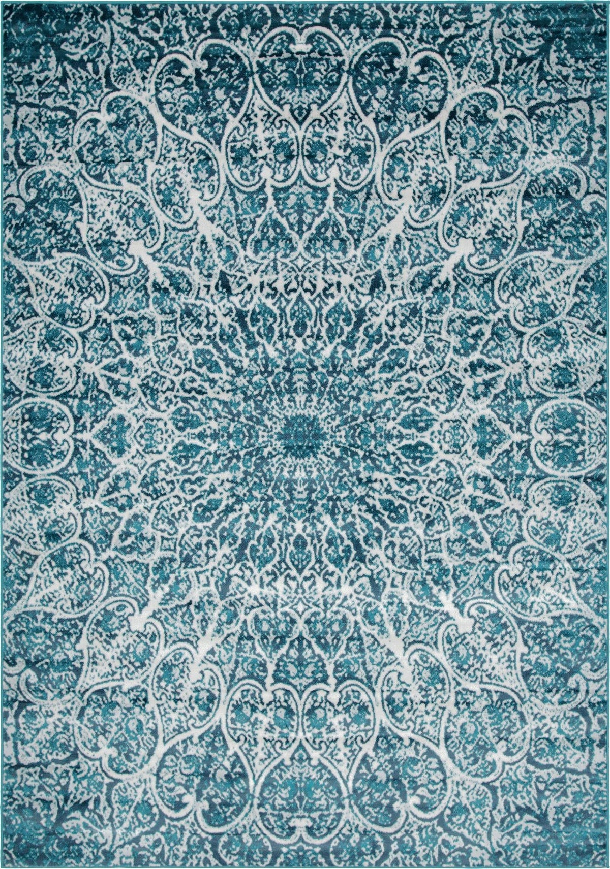 Sofia Grace Turquoise & Ivory Area Rug | Original supplier photo 12
