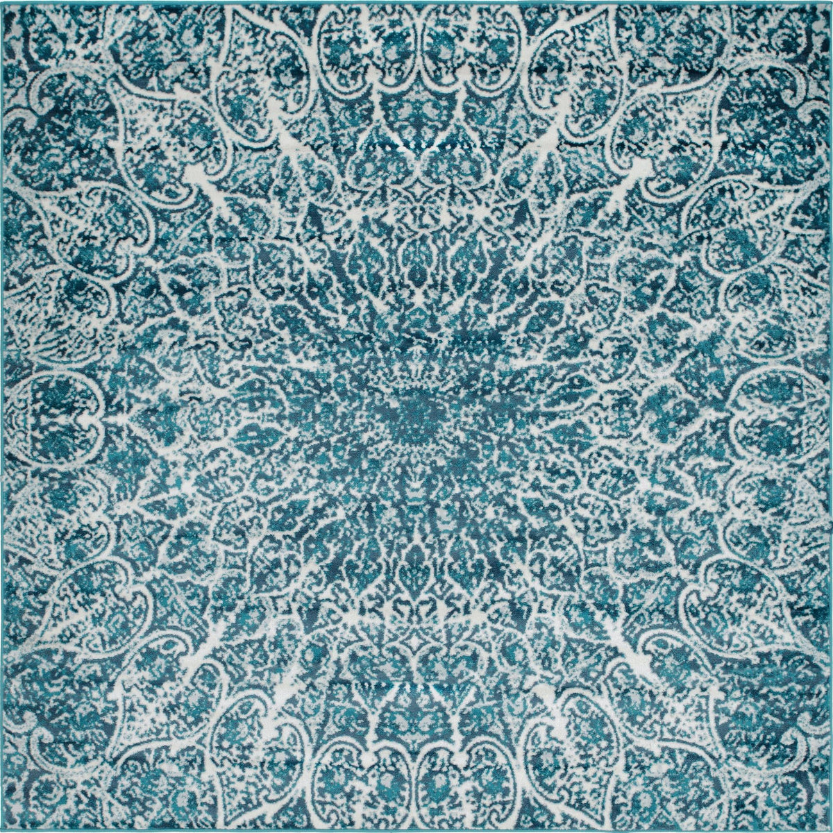 Sofia Grace Turquoise & Ivory Area Rug | Original supplier photo 24