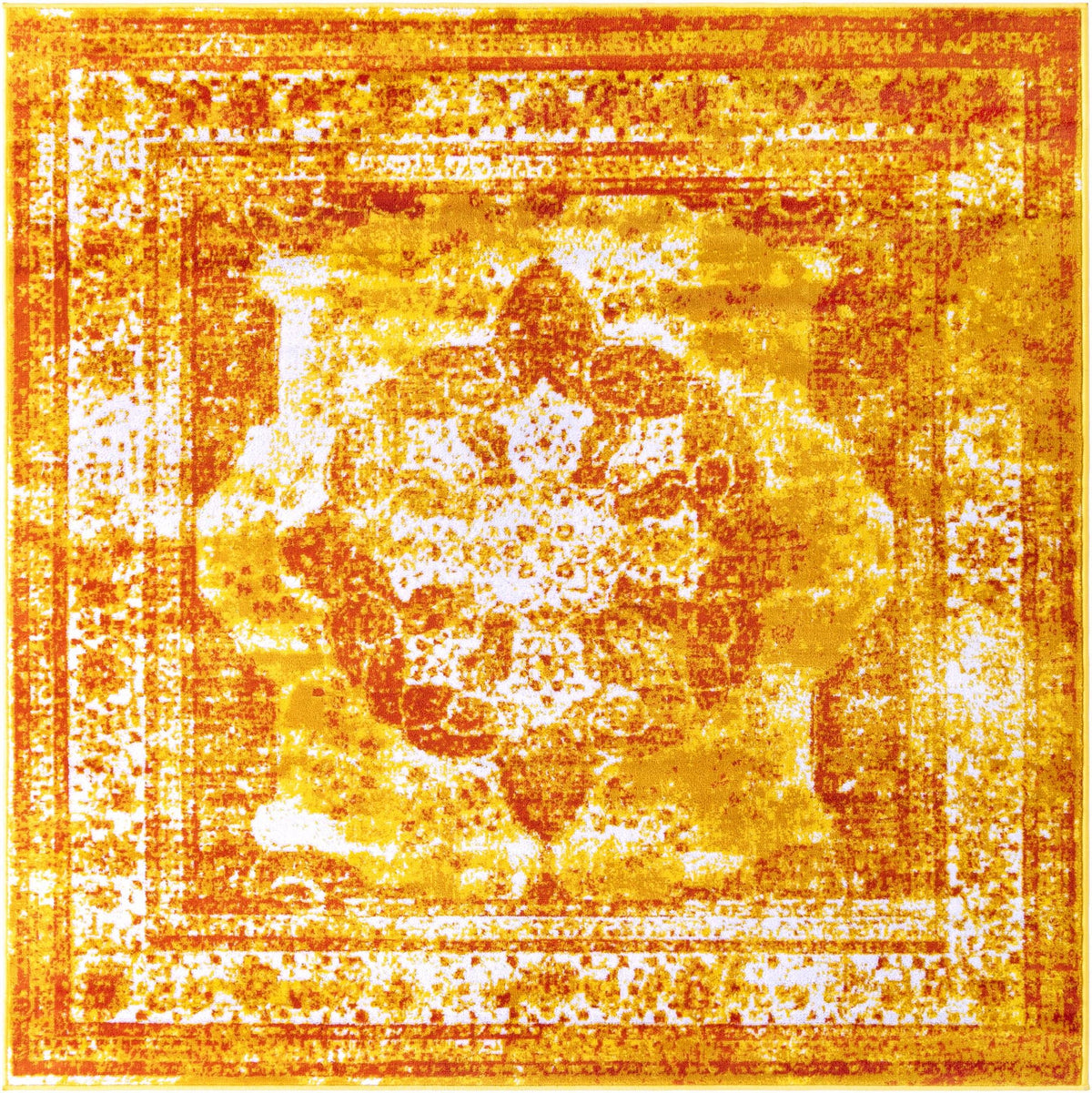 Sofia Salle Garnier Orange & Yellow Area Rug | Manufacturer additional original detail or rug view