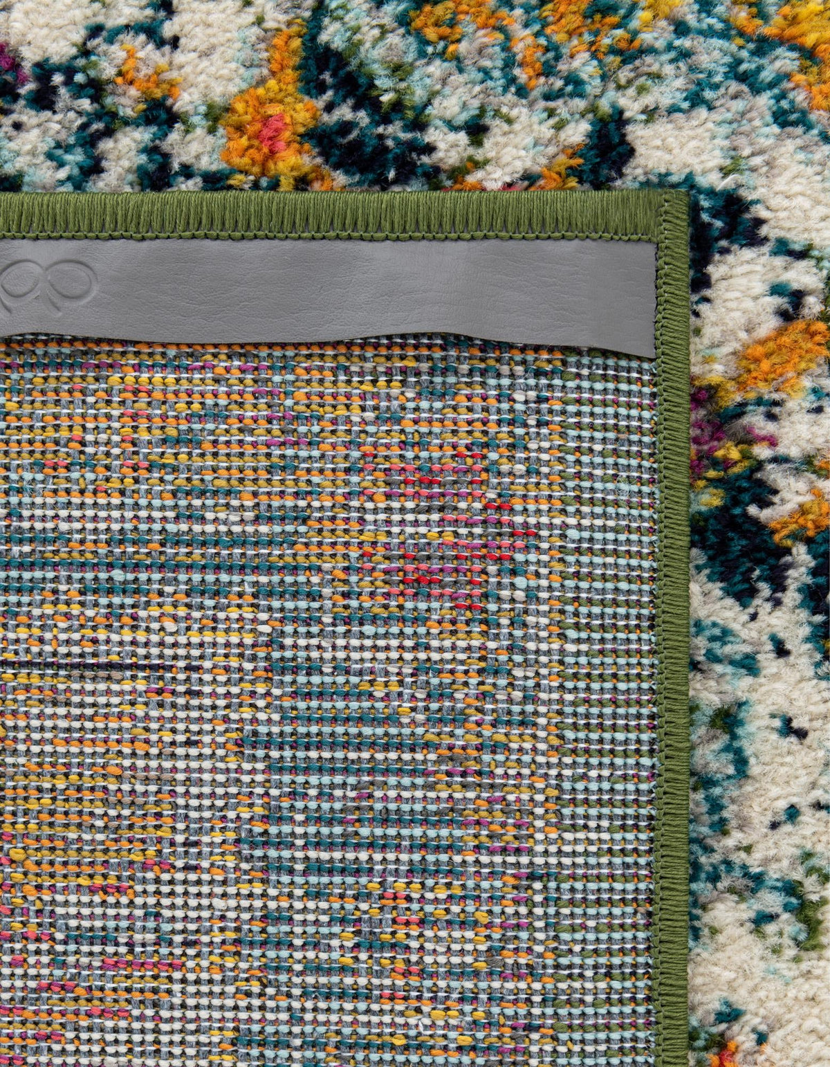 Penrose Alexis Green & Black Area Rug | Unique Loom high-resolution supplier additional photo 3143356_image_1024.jpg