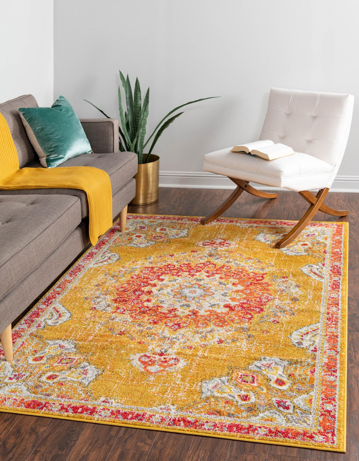 Penrose Alexis Gold & Gray Area Rug | Original supplier photo 2