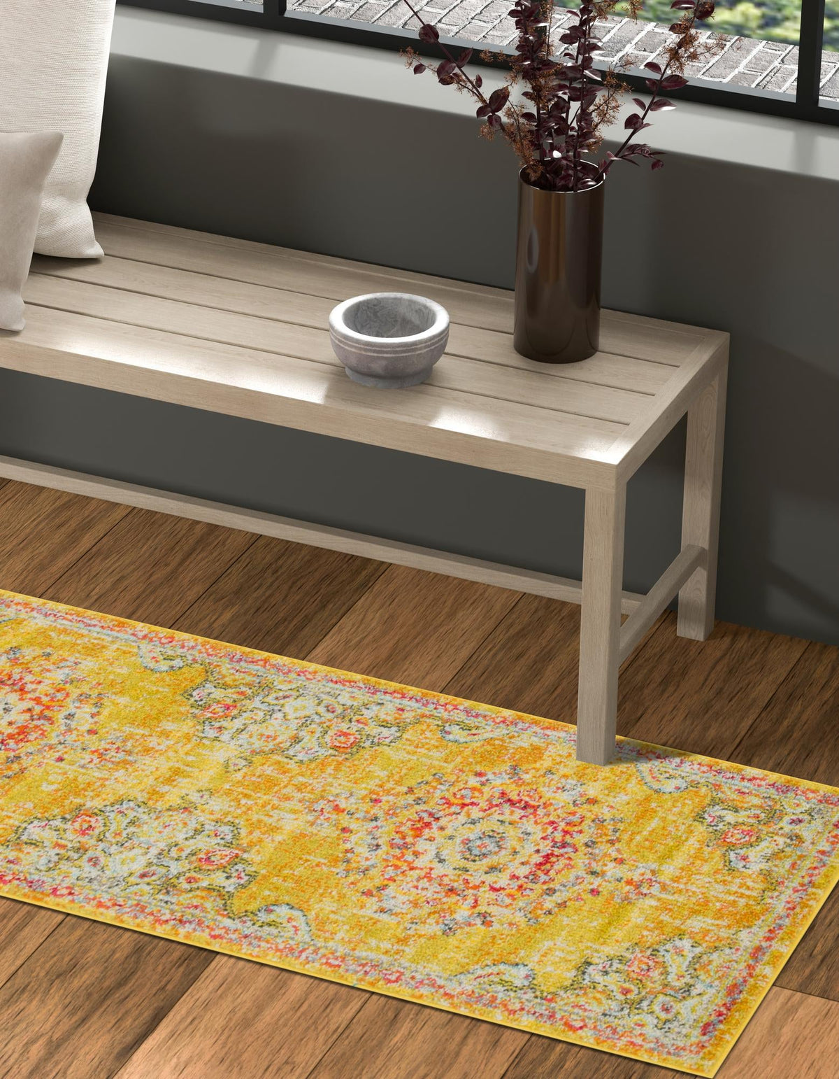 Penrose Alexis Gold & Gray Area Rug | Original supplier photo 55