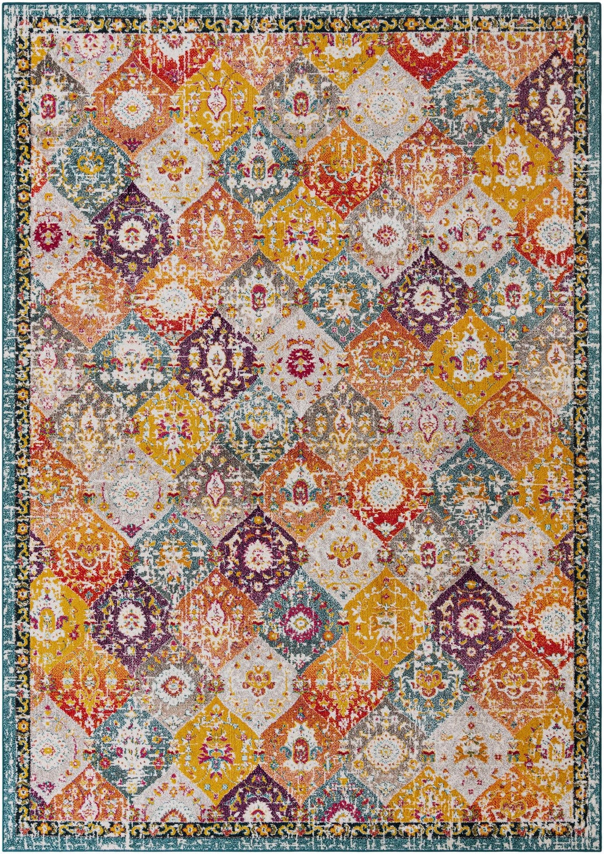 Penrose Blake Multi & Blue Area Rug | Original supplier photo 11