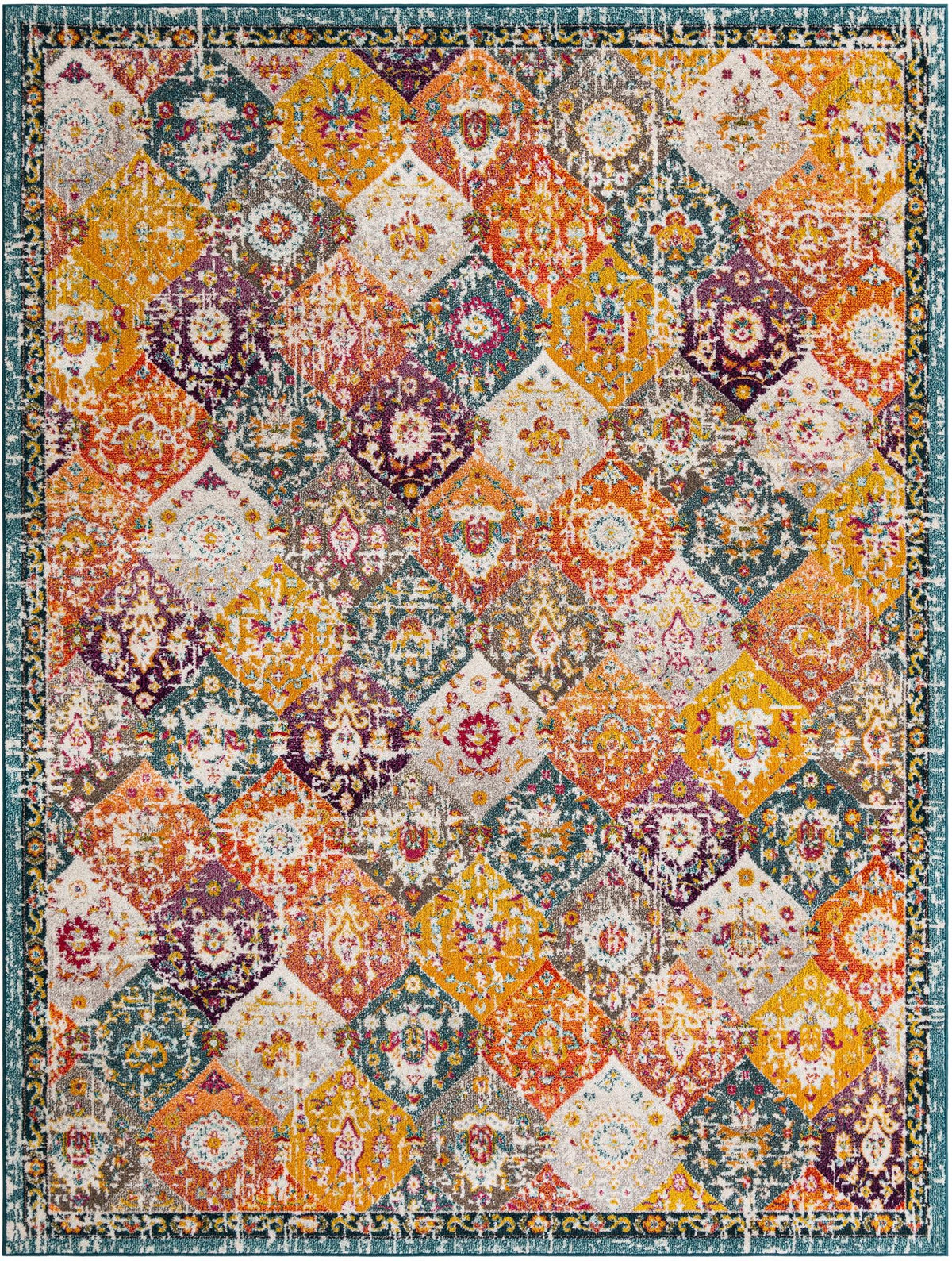 Penrose Blake Multi & Blue Area Rug | Original supplier photo 1