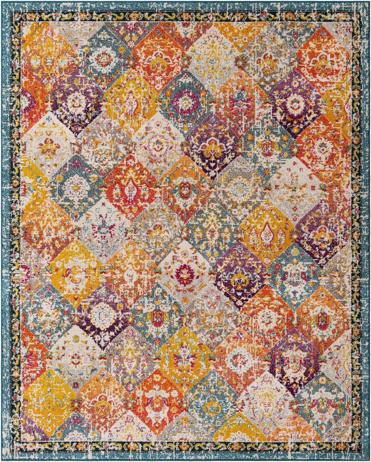Penrose Blake Multi & Blue Area Rug | Original supplier photo 97