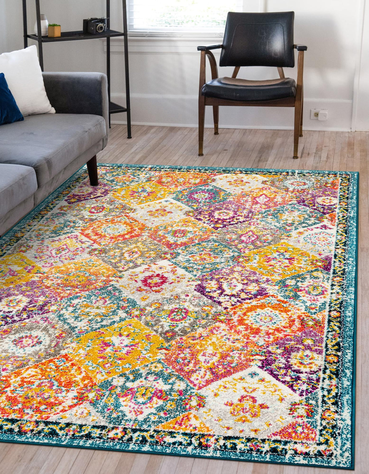 Penrose Blake Multi & Blue Area Rug | Original supplier photo 7