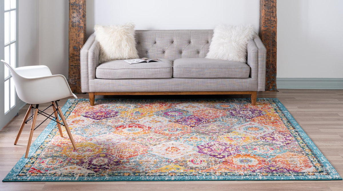 Penrose Blake Multi & Blue Area Rug | Original supplier photo 32
