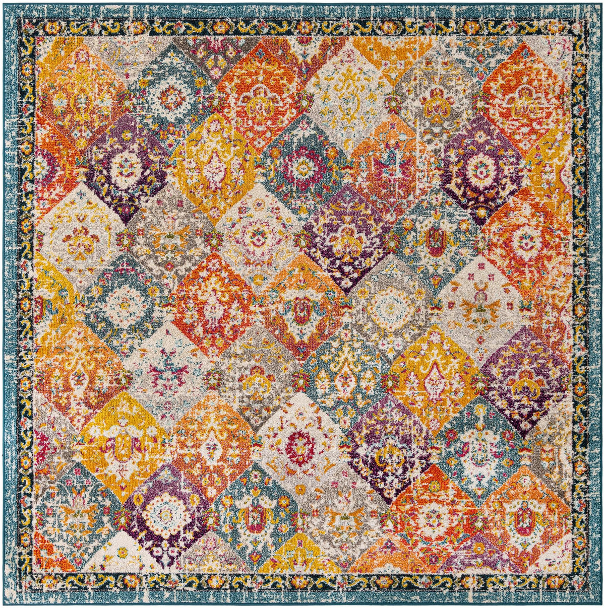 Penrose Blake Multi & Blue Area Rug | Original supplier photo 100