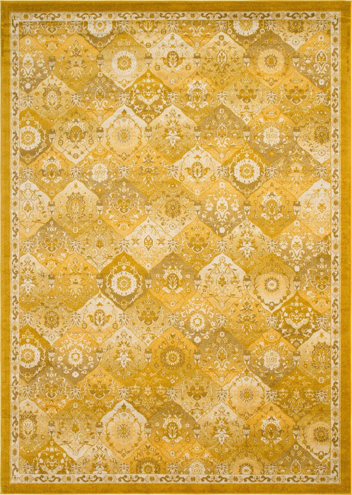 Penrose Blake Yellow & Beige Area Rug | Original supplier photo 33