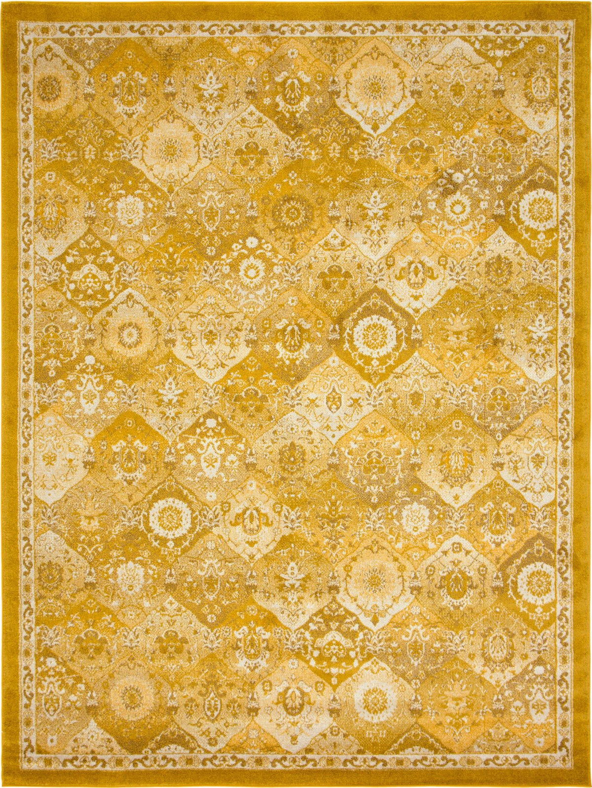 Penrose Blake Yellow & Beige Area Rug | Original supplier photo 34