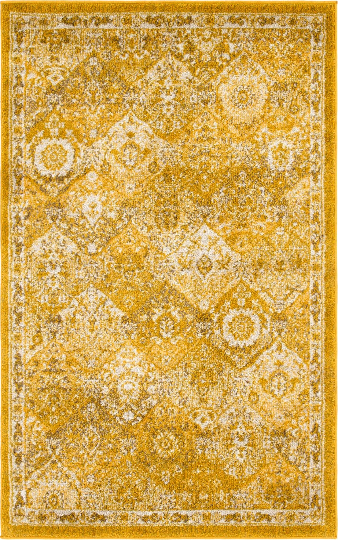 Penrose Blake Yellow & Beige Area Rug | Original supplier photo 21