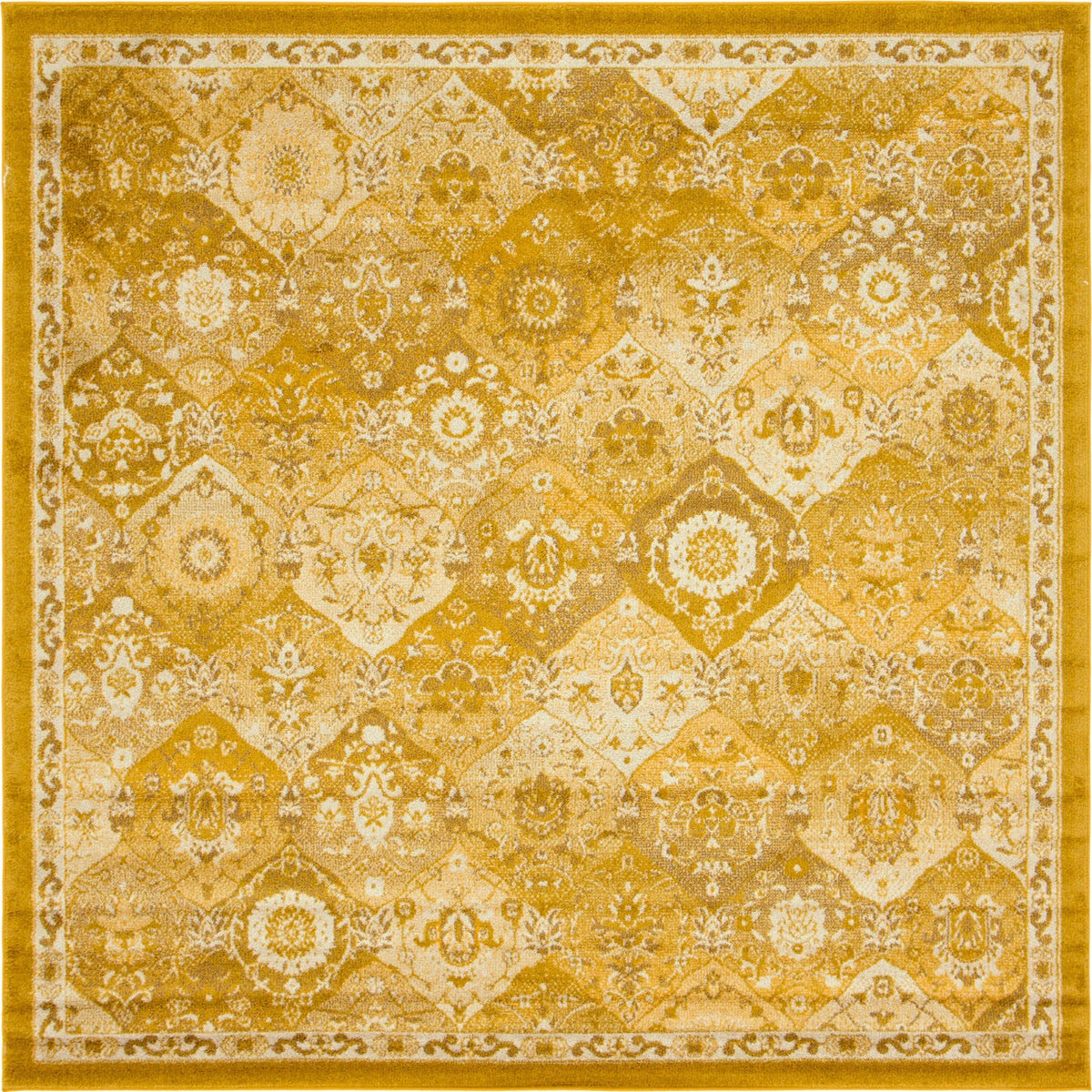Penrose Blake Yellow & Beige Area Rug | Original supplier photo 37