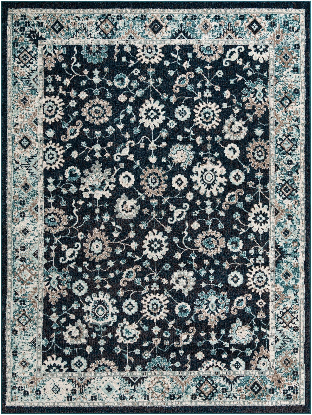 Penrose Krystle Navy Blue/Beige | Overhead rug, default SKU 3143464
