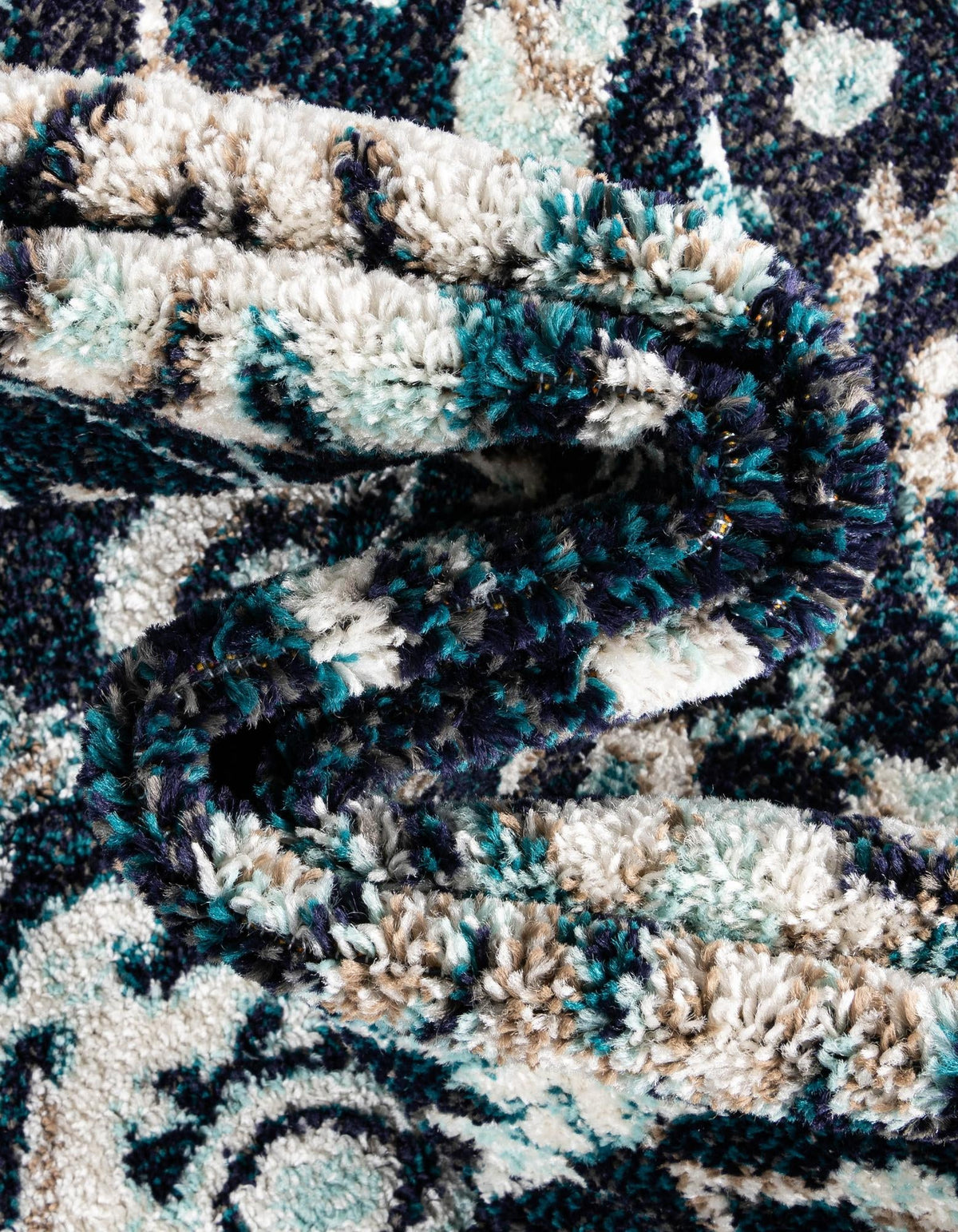 Penrose Krystle Navy Blue/Beige | Supplier rug image / alternate view