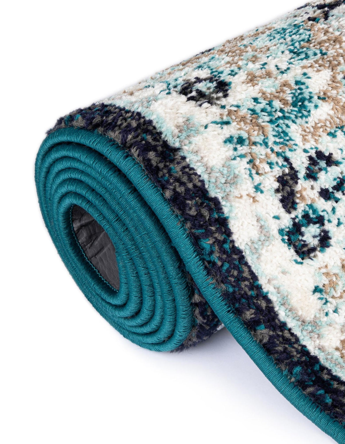 Penrose Krystle Navy Blue/Beige | Supplier rug image / alternate view