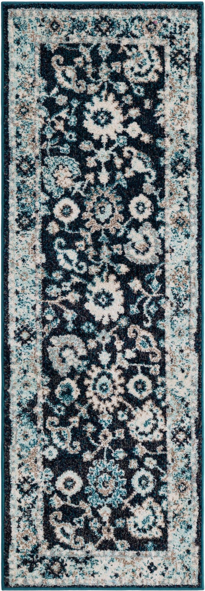Penrose Krystle Navy Blue/Beige | Supplier rug image / alternate view