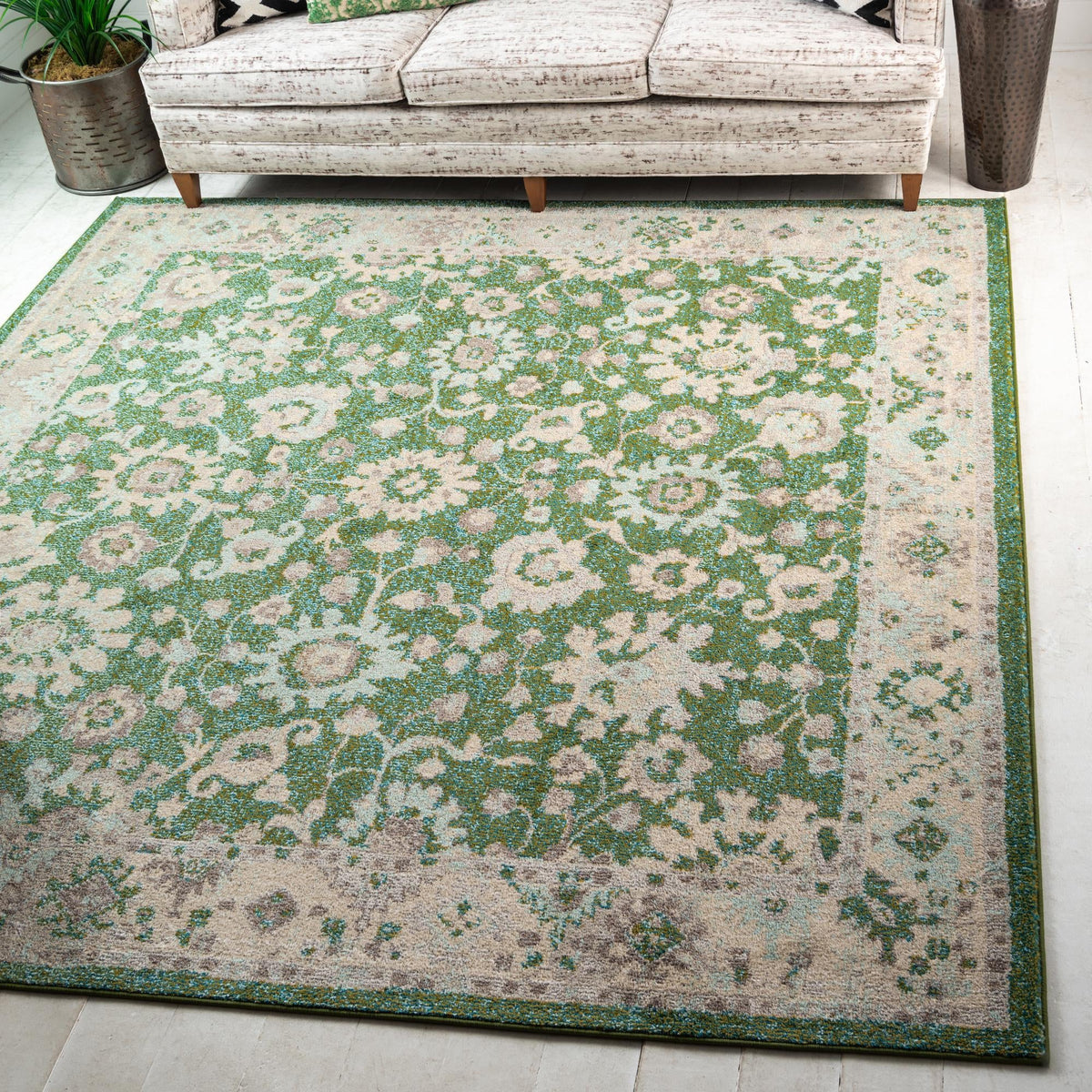 Penrose Krystle Green & Beige Area Rug | Original supplier photo 34