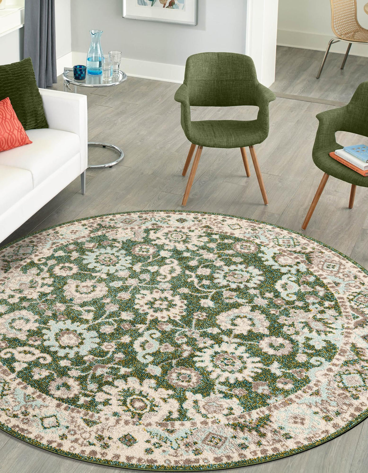 Penrose Krystle Green & Beige Area Rug | Original supplier photo 12