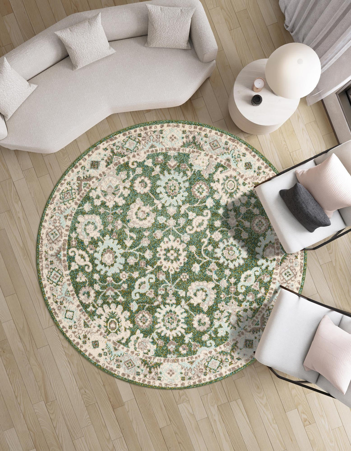 Penrose Krystle Green & Beige Area Rug | Original supplier photo 14