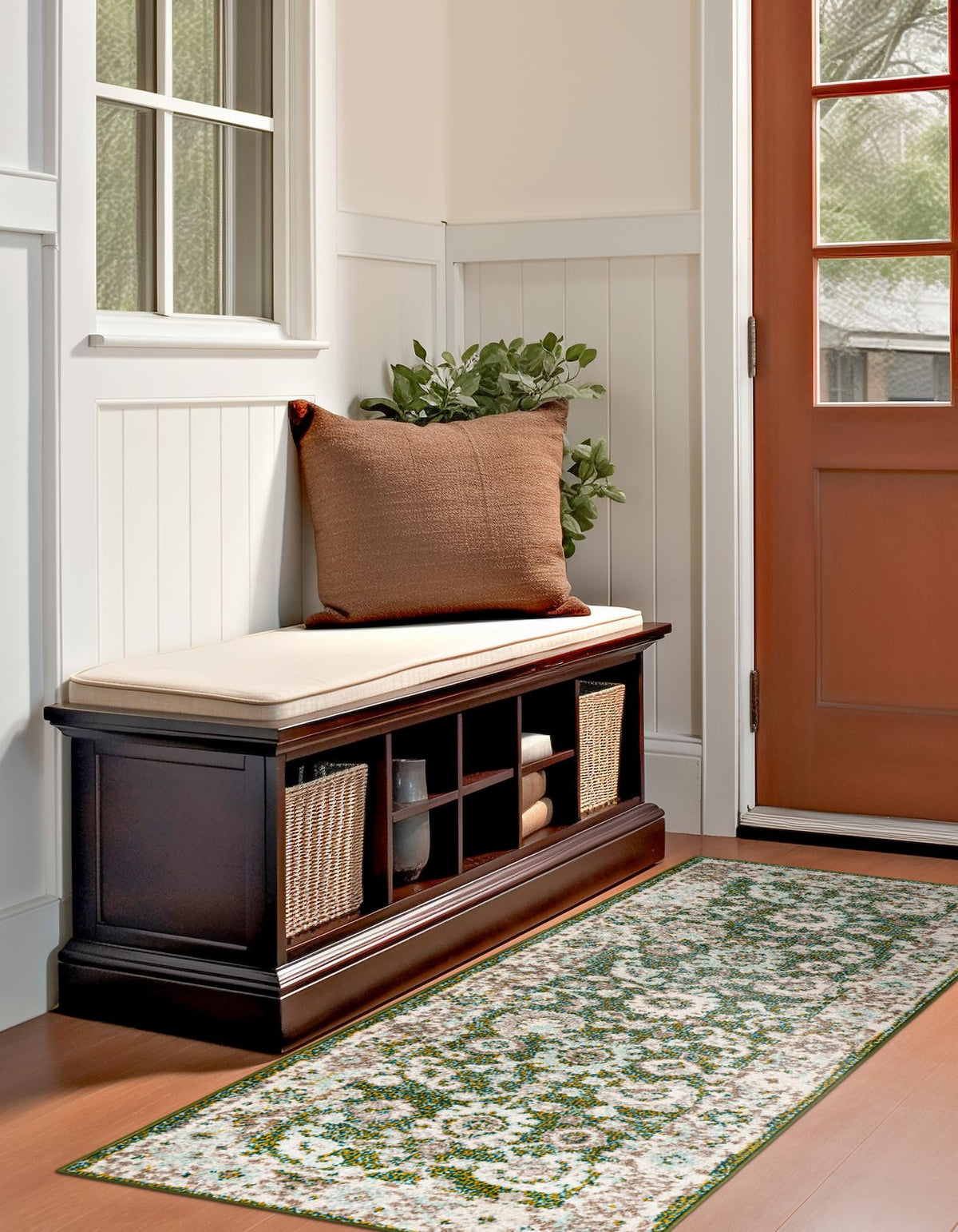 Penrose Krystle Green & Beige Area Rug | Original supplier photo 24