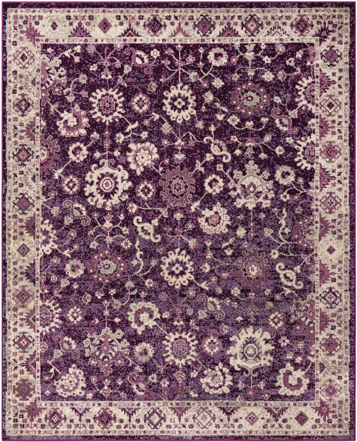 Penrose Krystle Purple & Ivory Area Rug | Original supplier photo 1