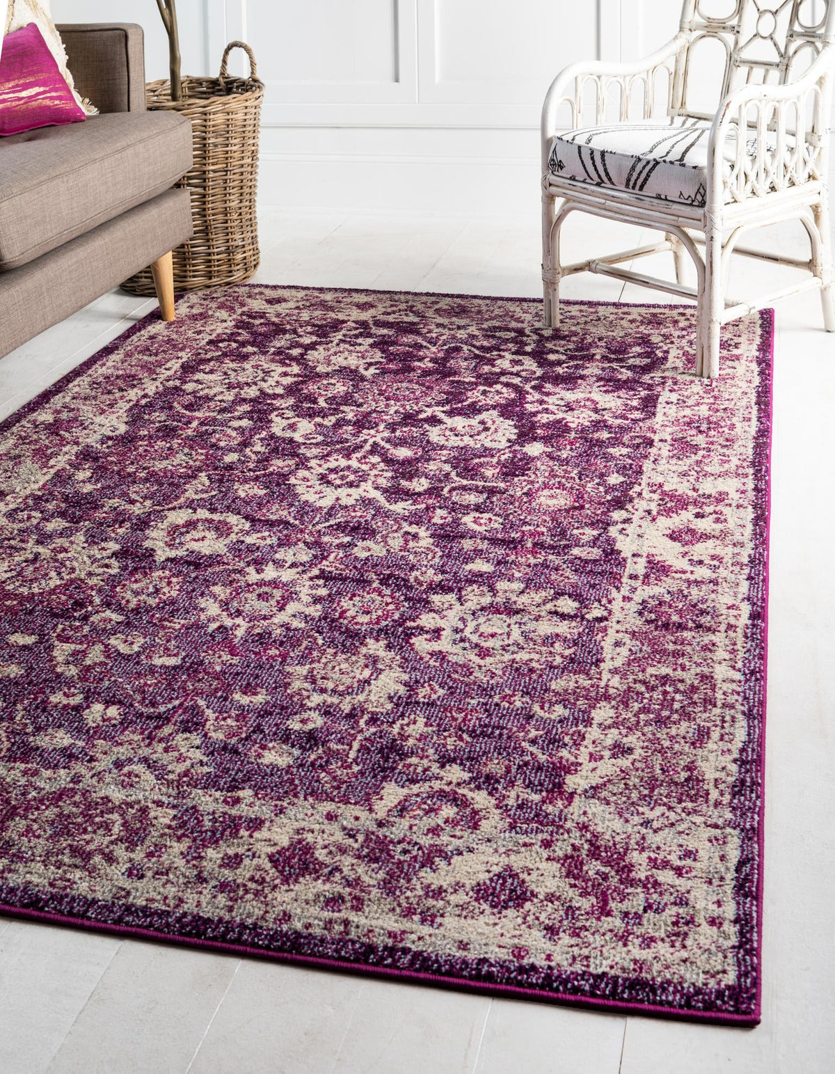 Penrose Krystle Purple & Ivory Area Rug | Original supplier photo 2