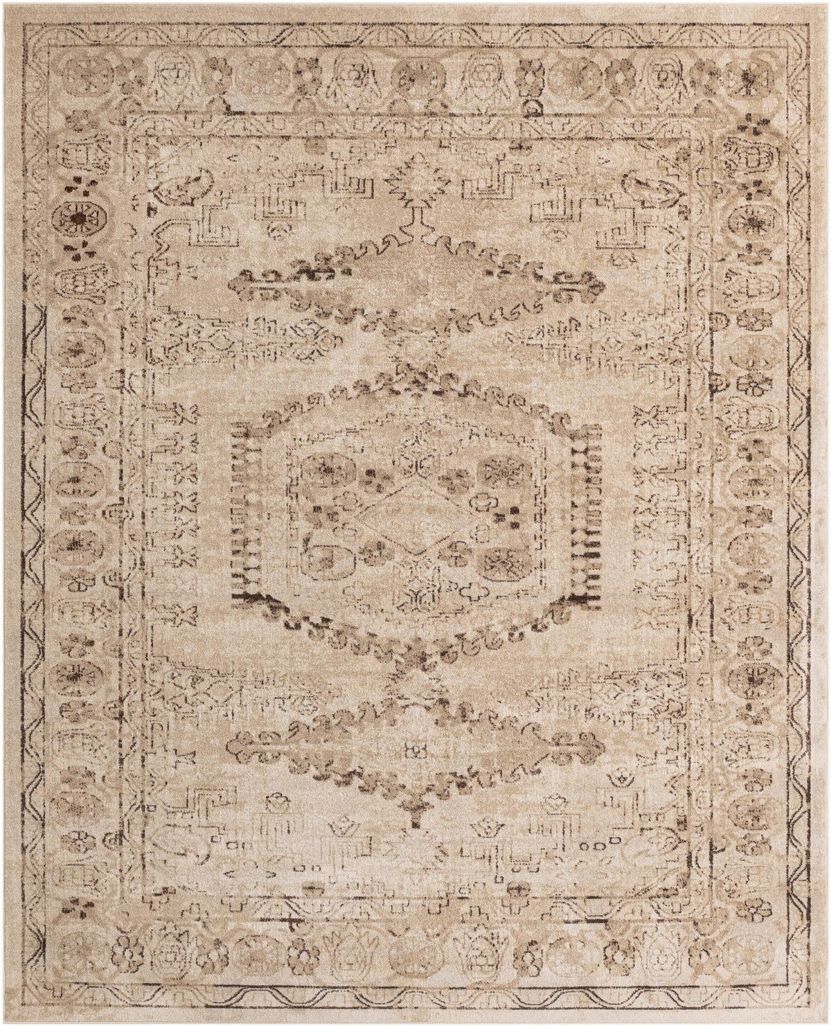 Utopia Larissa Beige & Cream Area Rug: Exact default SKU 3146608 overhead