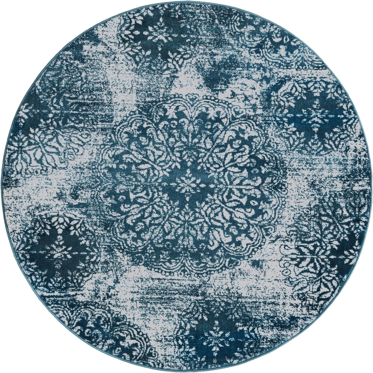 Sofia Grand Blue & Ivory Area Rug | Manufacturer additional original detail or rug view