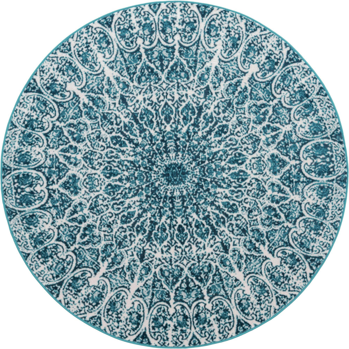 Sofia Grace Turquoise & Ivory Area Rug | Original supplier photo 43