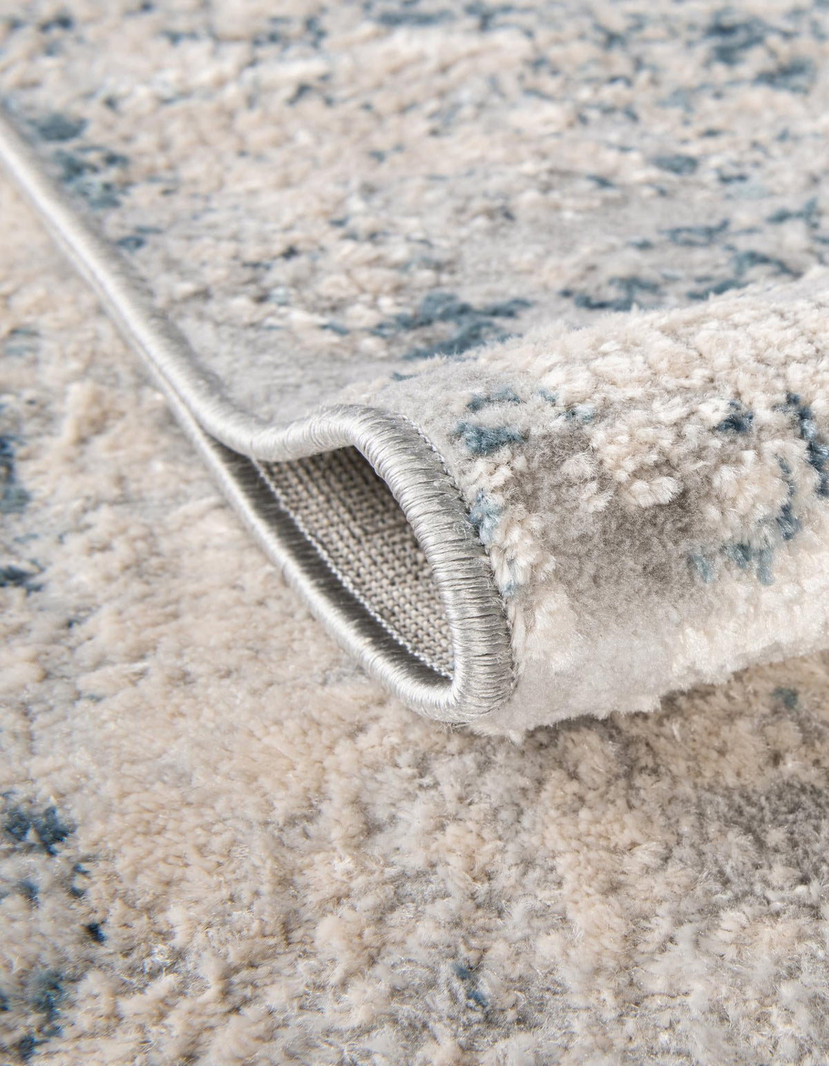 Caspian Rasht Gray Blue & Ivory Area Rug | Unique Loom high-resolution supplier additional photo 3147806_image_1014.jpg
