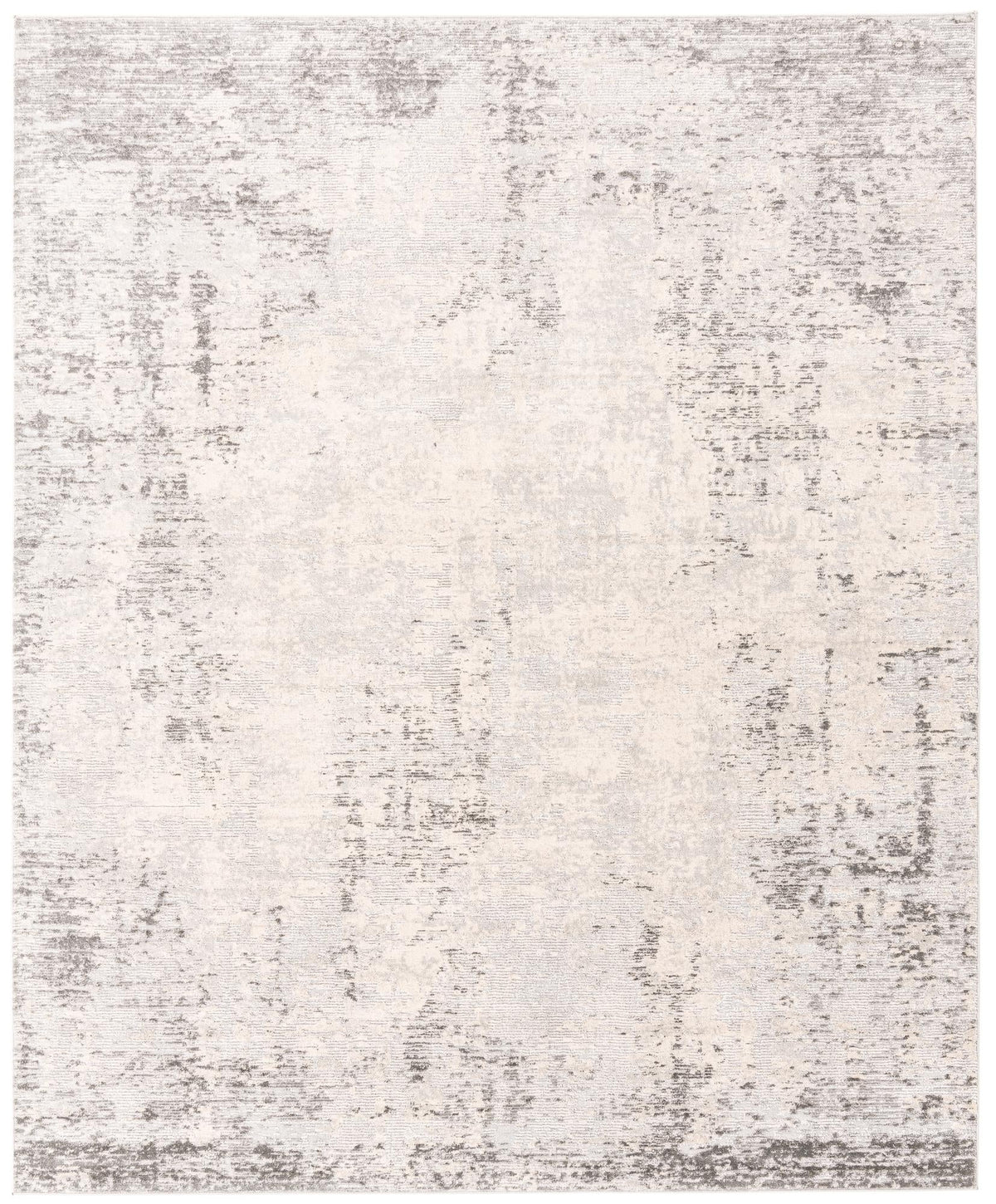 Caspian Behshahr Gray & Ivory Area Rug | Rectangle overhead | SKU 3147817