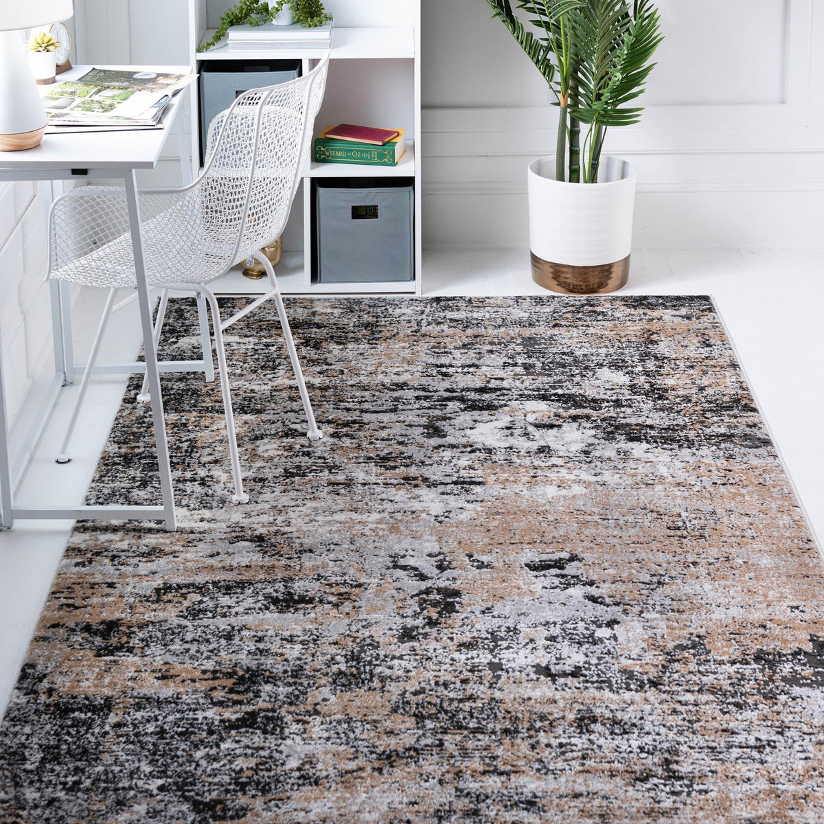 Leipzig Bach Beige & Ivory Area Rug | Unique Loom high-resolution supplier additional photo 3148588_image_1011.jpg