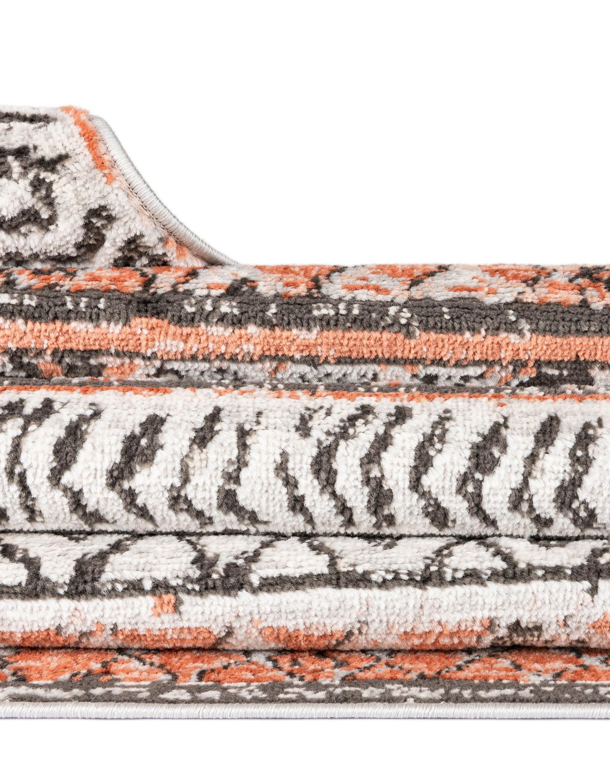 Leipzig Dresden Salmon & Gray Area Rug | original supplier alternate detail or shape