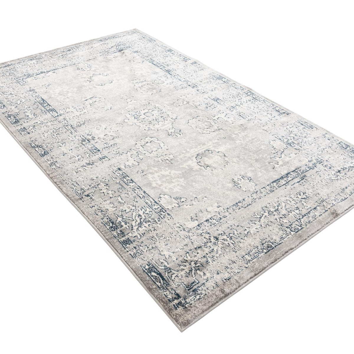 Unique Loom Sumter Collection Area Rug - Edmunds (Gray/Ivory) detail