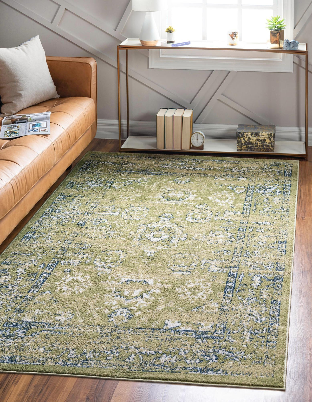 Sumter Edmunds Green & Ivory Area Rug lifestyle Rectangle