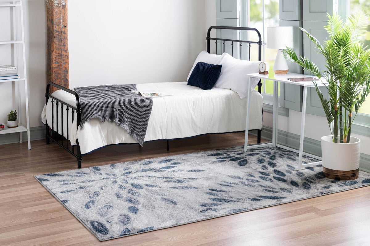 Sumter Rhett Gray & Navy Blue Area Rug | Unique Loom high-resolution supplier additional photo 3150150_image_1011.jpg