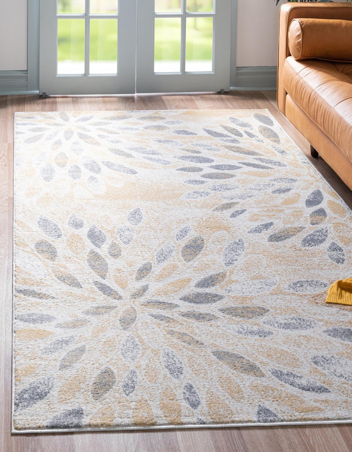 Sumter Rhett Yellow & Ivory Area Rug lifestyle Rectangle