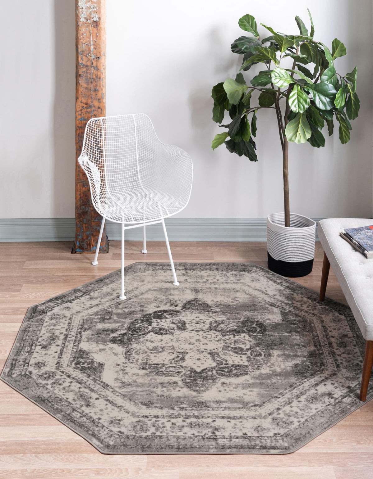 Sofia Salle Garnier Gray & Ivory Area Rug | Original supplier photo 59