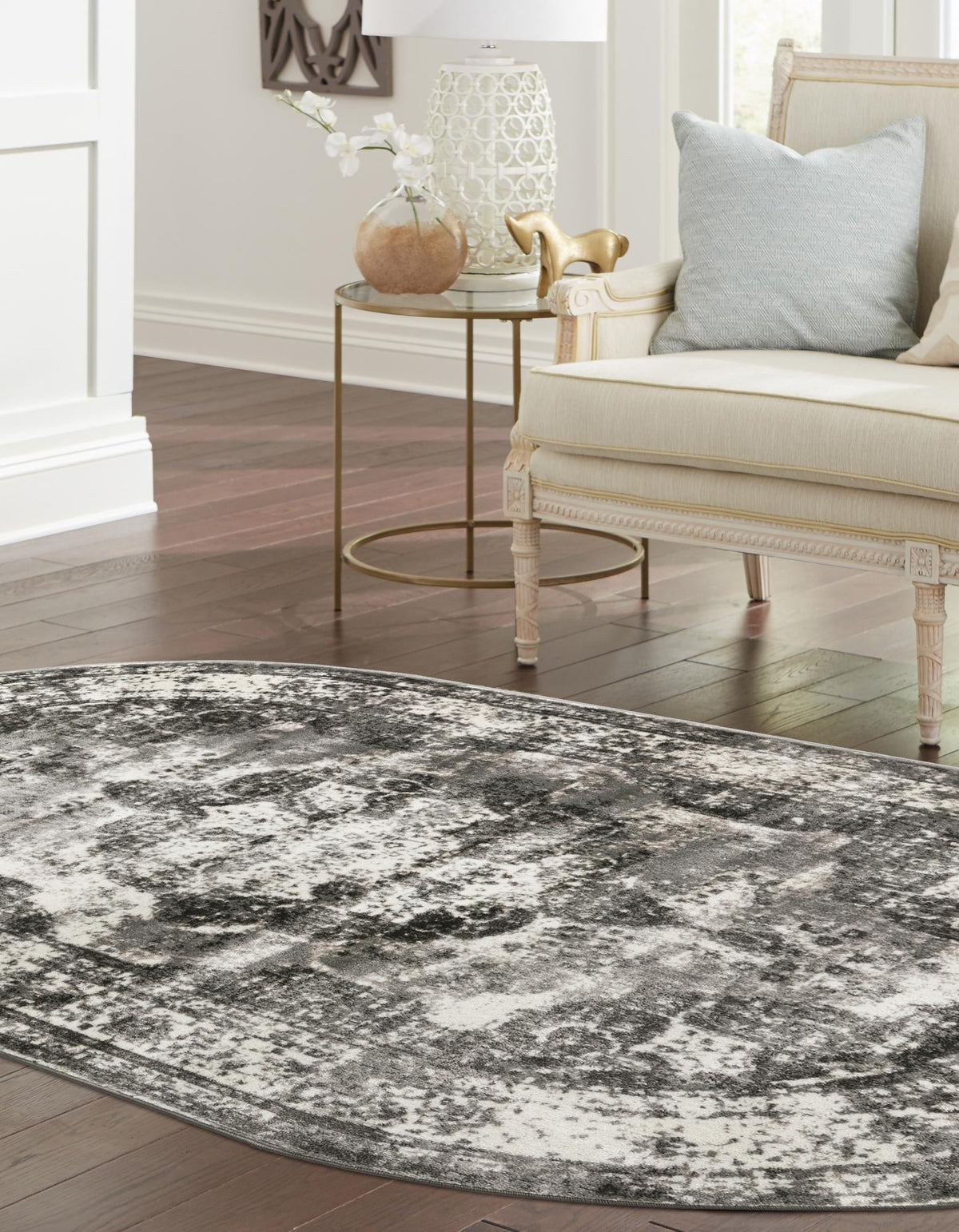 Sofia Salle Garnier Gray & Ivory Area Rug | Original supplier photo 43