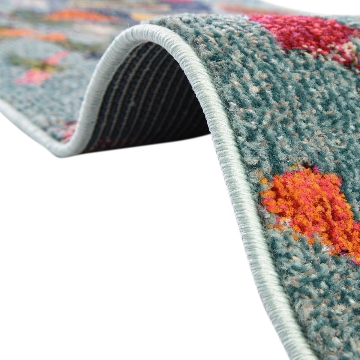 Vivid Lucknow Aqua & Blue Area Rug | Unique Loom high-resolution supplier additional photo 3165128_image_1035.jpg