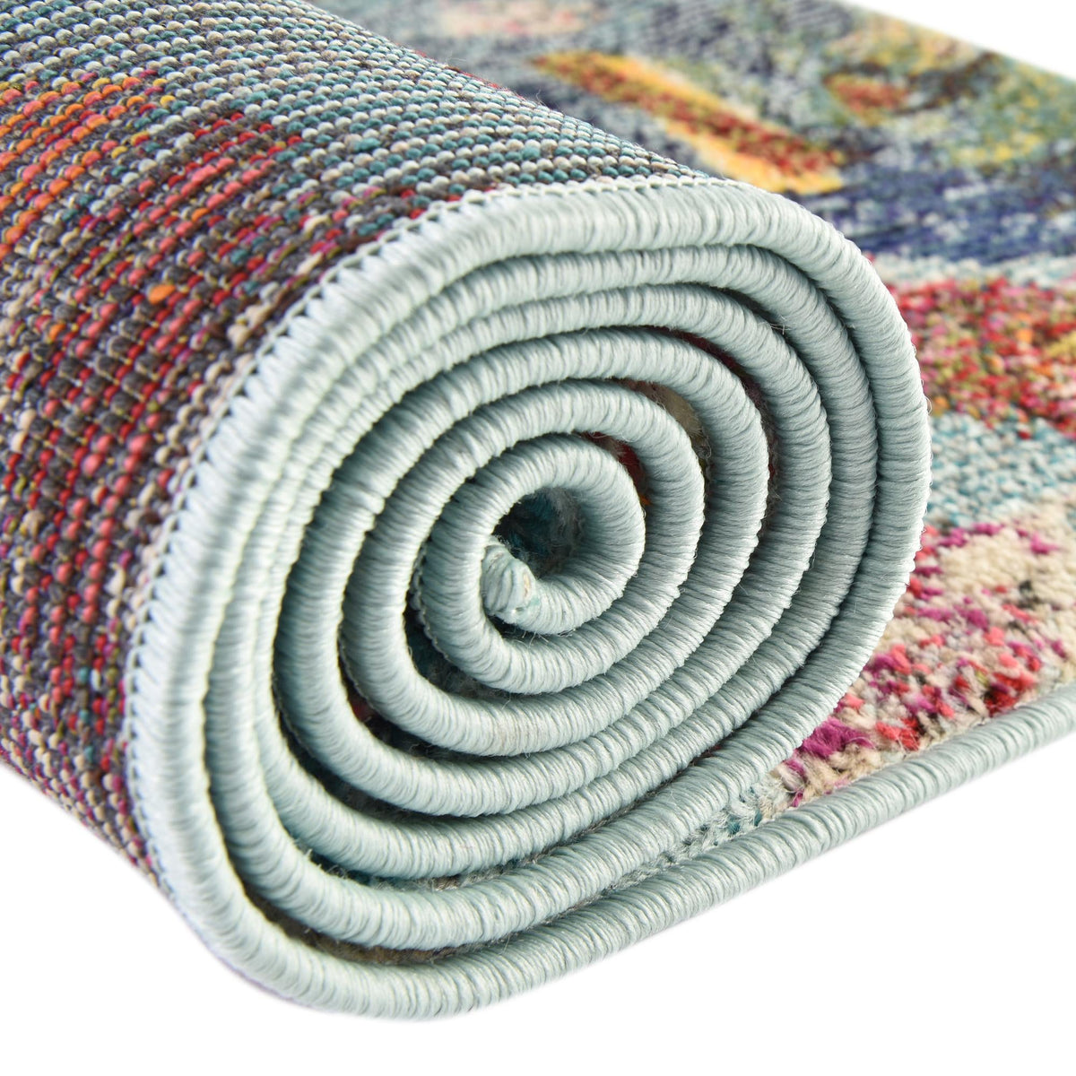 Vivid Lucknow Aqua & Blue Area Rug | Unique Loom high-resolution supplier additional photo 3165128_image_1037.jpg