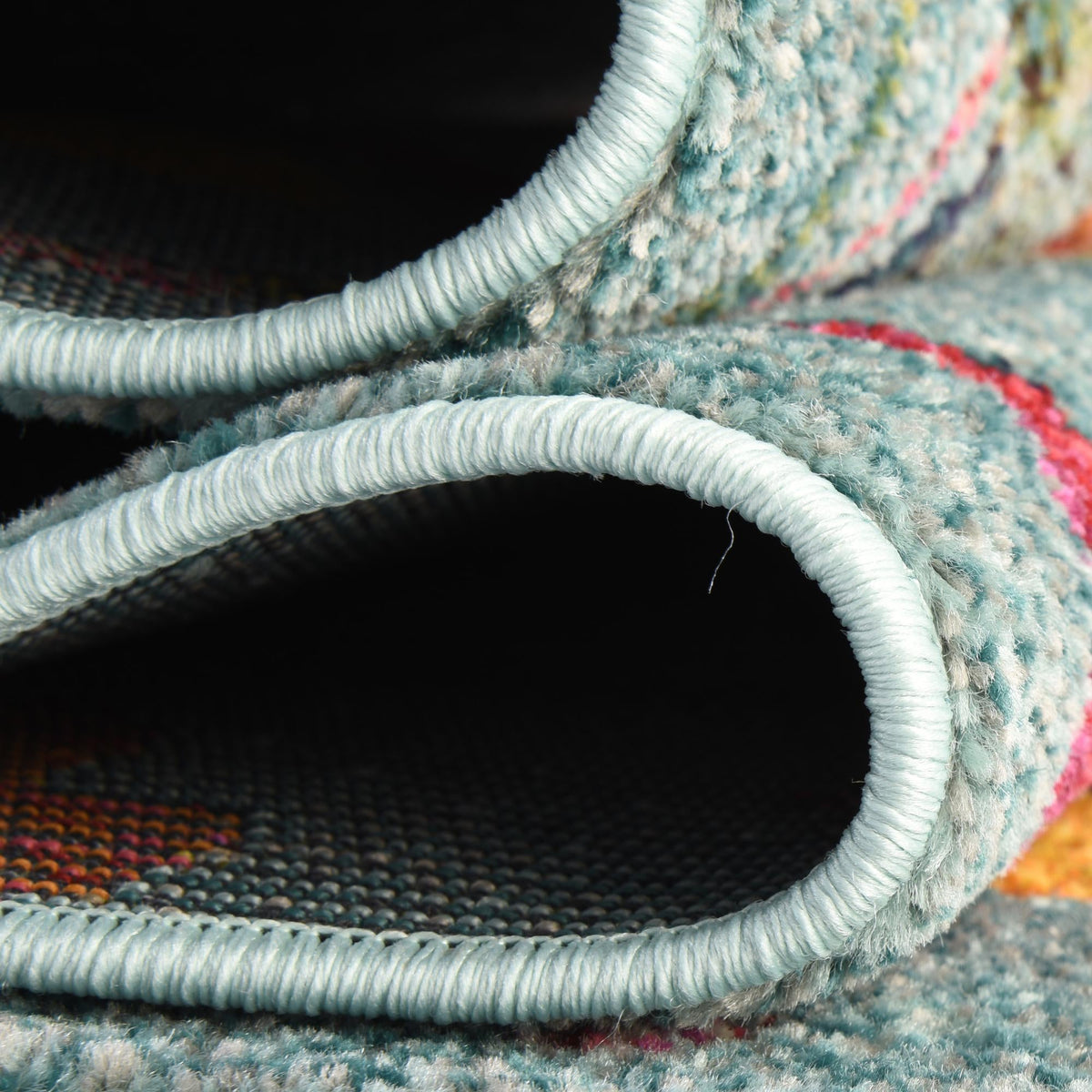 Vivid Lucknow Aqua & Blue Area Rug | Unique Loom high-resolution supplier additional photo 3165128_image_1038.jpg