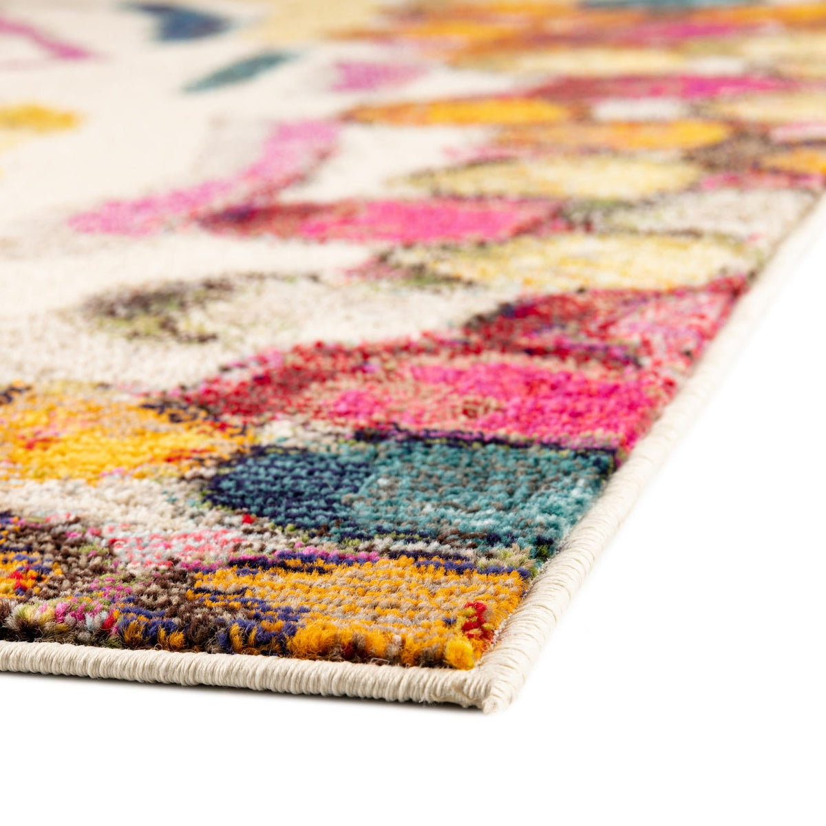 Vivid Jaipur Multi & Black Area Rug | Unique Loom high-resolution supplier additional photo 3165179_image_1032.jpg