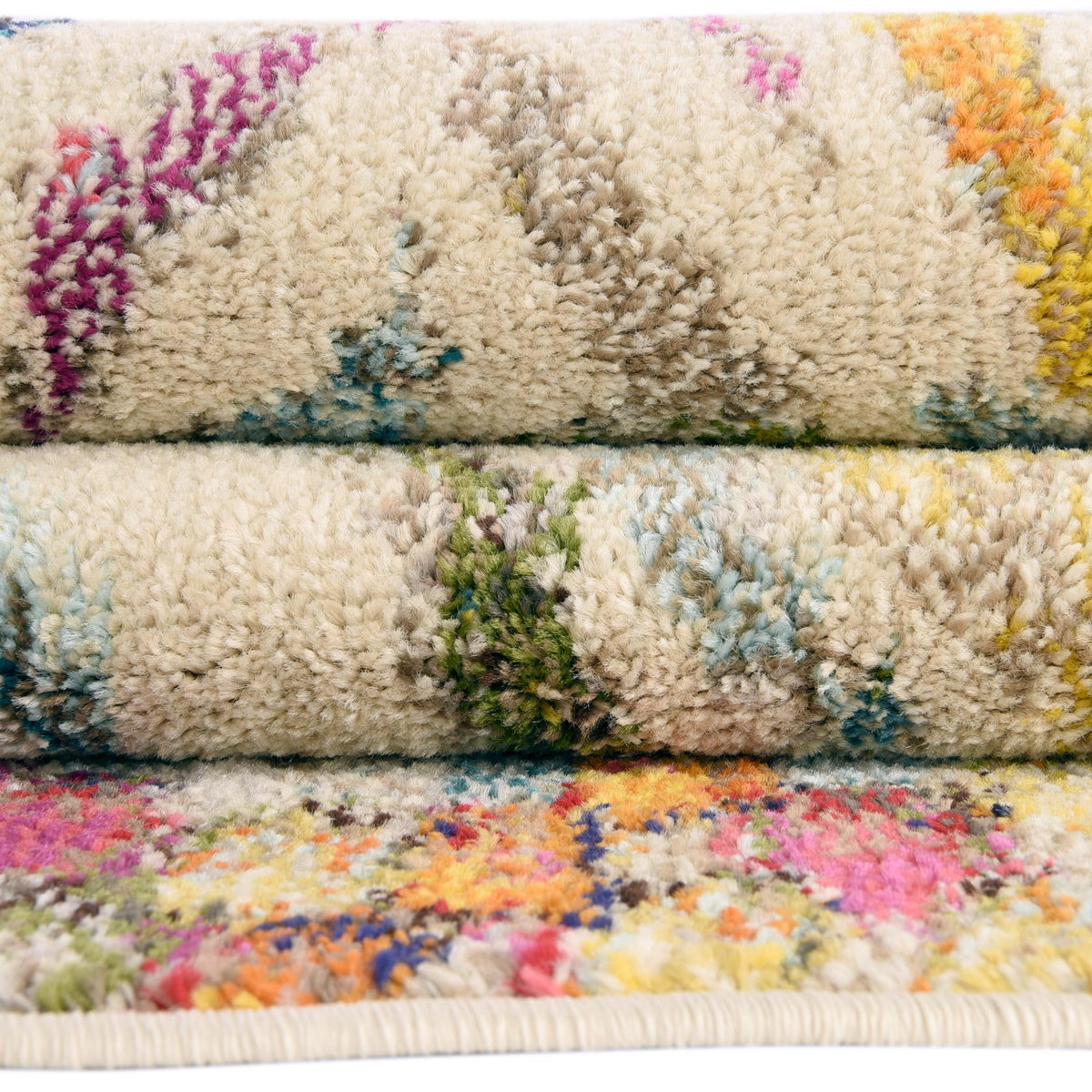 Vivid Jaipur Multi & Black Area Rug | Unique Loom high-resolution supplier additional photo 3165179_image_1039.jpg