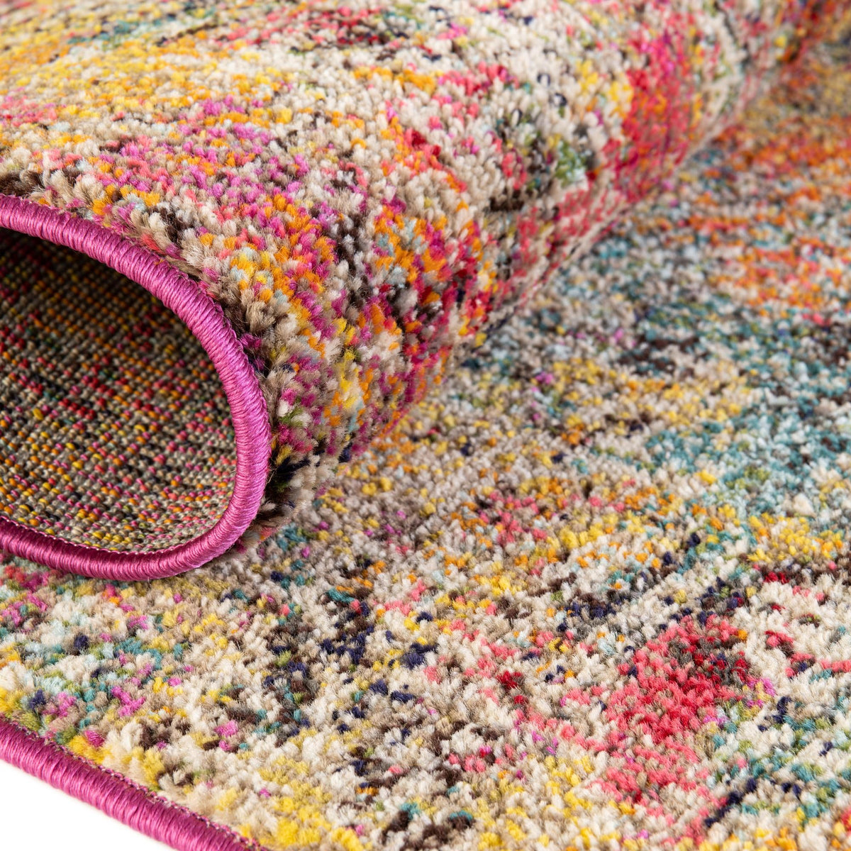 Vivid Bengaluru Multi & Orange Area Rug | Unique Loom high-resolution supplier additional photo 3165196_image_1031.jpg