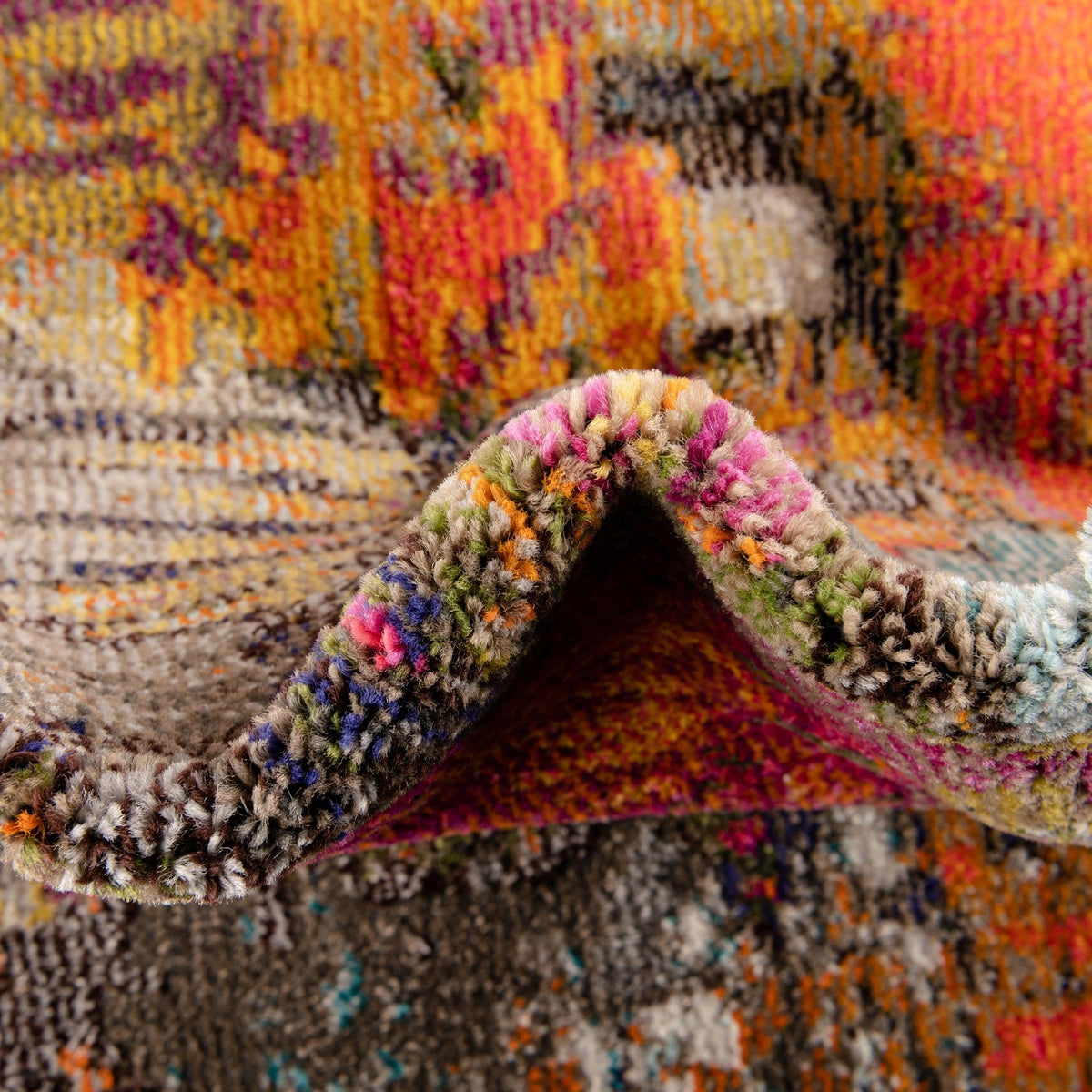Vivid Kolkata Multi & Yellow Area Rug | Unique Loom high-resolution supplier additional photo 3165230_image_1033.jpg