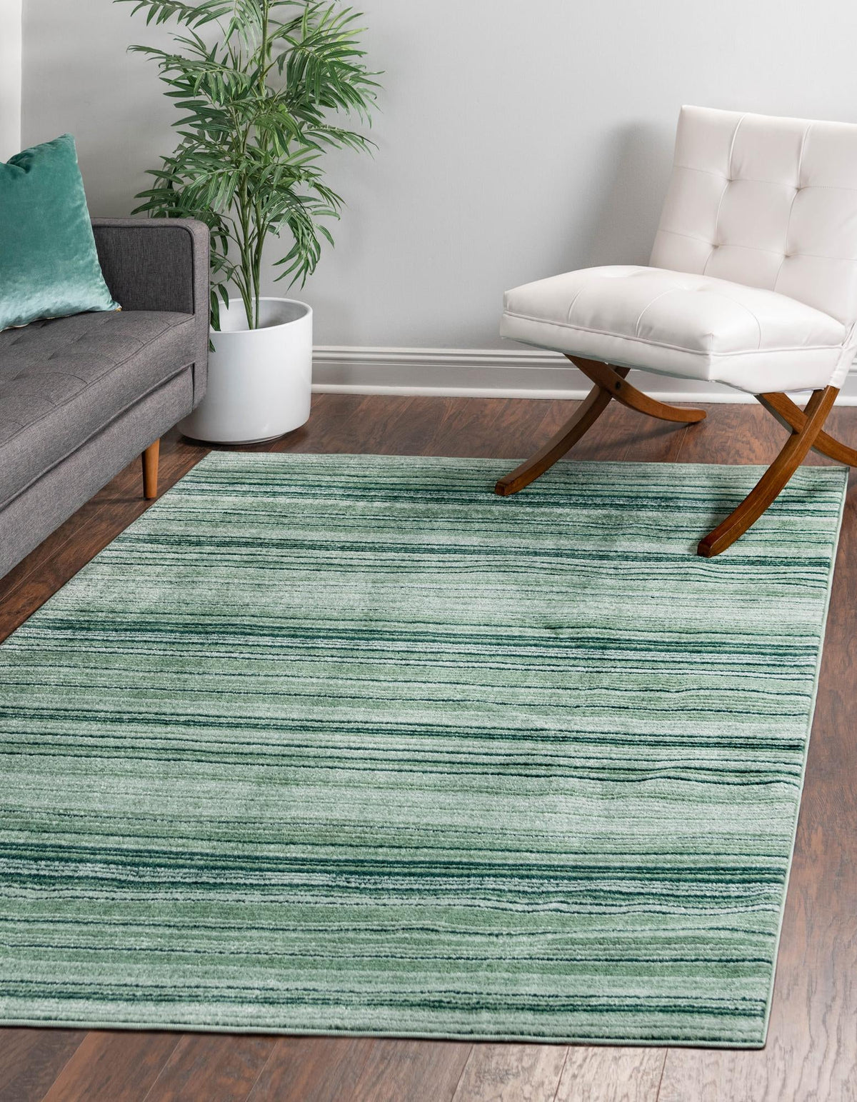 Gemstone Topaz Green & Olive Area Rug, room setting
